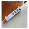 Equip Stekkerdoos CEE 7/7 90° naar 3x Schuko / 2x USB-C + USB-A, Wit, 1,5m