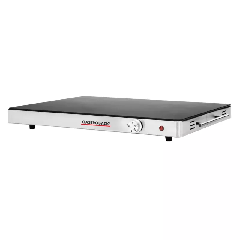 Gastroback 42491 Design warmhoudplaat – 200 W, roestvrij staal en glas, 120 °C