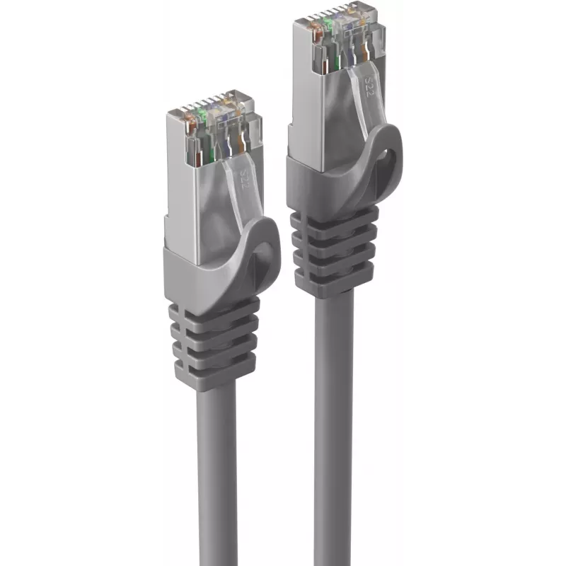 ShiverPeaks RJ45-patchkabel S/FTP PIMF Cat7 LSZH grijs - netwerkkabel - 2 m