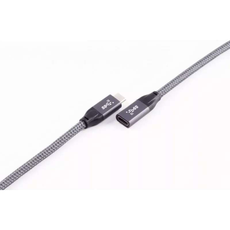 ShiverPeaks BASIC-S USB-C verlengkabel, USB 3.2 Gen 2, 2,0 m, zwart