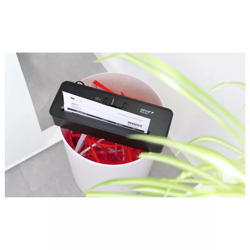 GENIE 260 S Plus opzet-documentenvernietiger strokenversnippering 6 vel zwart