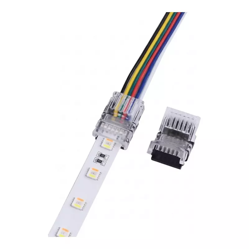 SYNERGY21 LED FLEX Strip Easy Connect strip-naar-draad 12mm RGB-CCT (RGB-WW) connector