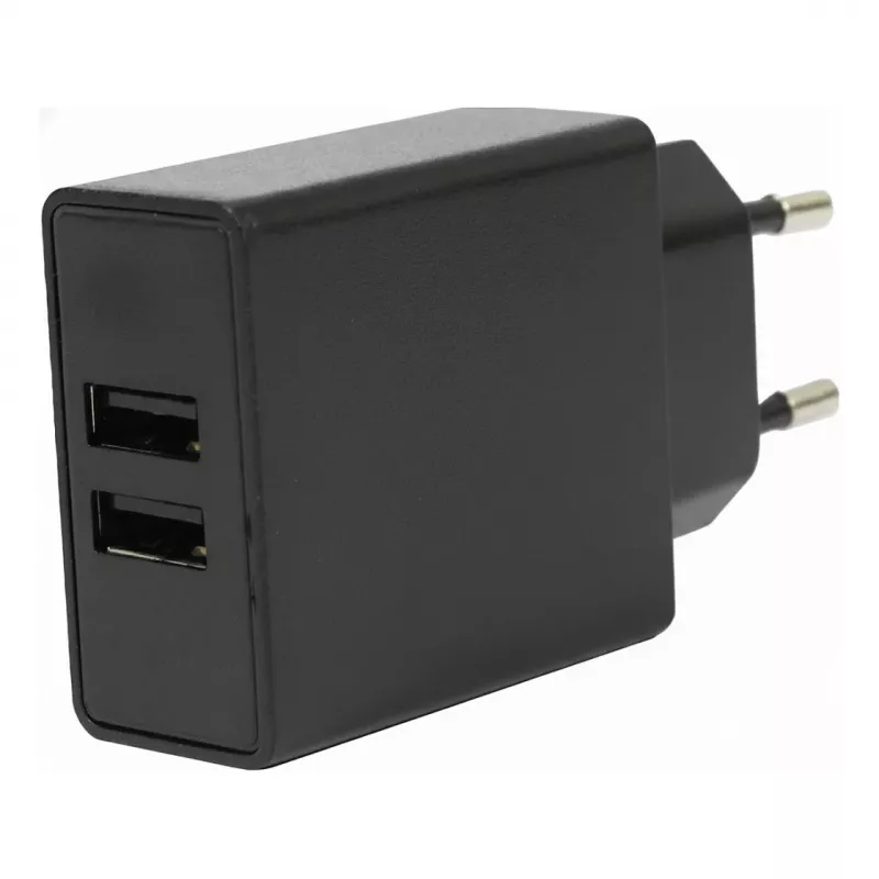 FLEPO NT-USB-103 USB-oplader 2-poorts 100-240V AC naar 5V DC 3A 15W wit