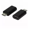 Synergy21 ALLTRAVEL USB-C stekker naar Micro-USB bus adapterkabel - zwart