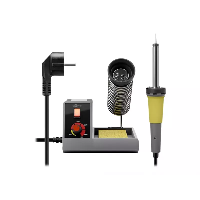 Goobay Analoog Soldeerstation AP2, 48W, Grijs