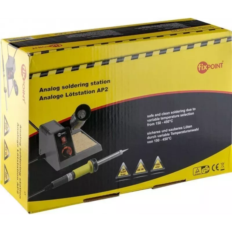 Goobay Analoog Soldeerstation AP2, 48W, Grijs