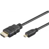 Goobay Ultra High-Speed HDMI-kabel Micro-HDMI 8K 60 Hz 2 m zwart