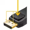 Goobay Essential DisplayPort 2.1-kabel 8K 144Hz 1 m
