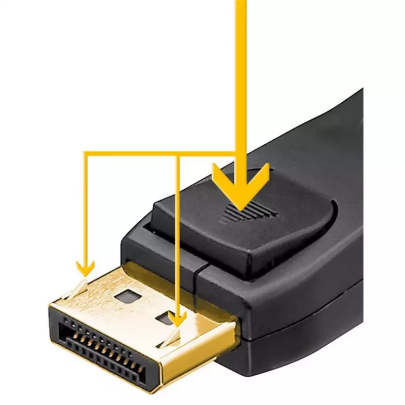 Goobay Essential DisplayPort 2.1-kabel 8K 144Hz 1 m