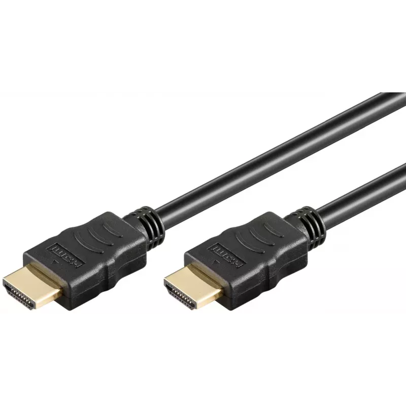 Goobay 80103 Soft HDMI High-Speed-kabel met Ethernet 2 m zwart