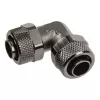Adapter 90° 13/10mm naar 13/10mm - Nikkel Zwart