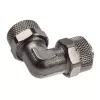 Adapter 90° 13/10mm naar 13/10mm - Nikkel Zwart