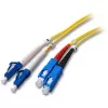 EFB Elektronik Duplex Jumper LC-SC 9/125µm OS2 LSZH Geel 2,0mm 10m