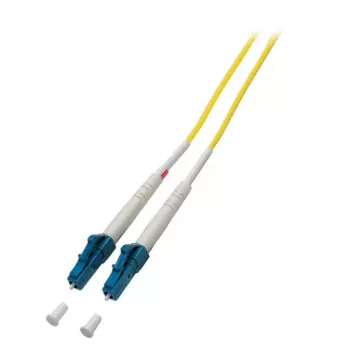 EFB-Elektronik ECOFIBER Simplex LC-LC Singlemode glasvezel-patchkabel, G.657.A2, 0,5 m, 2,0 mm, geel, 9/125 µm