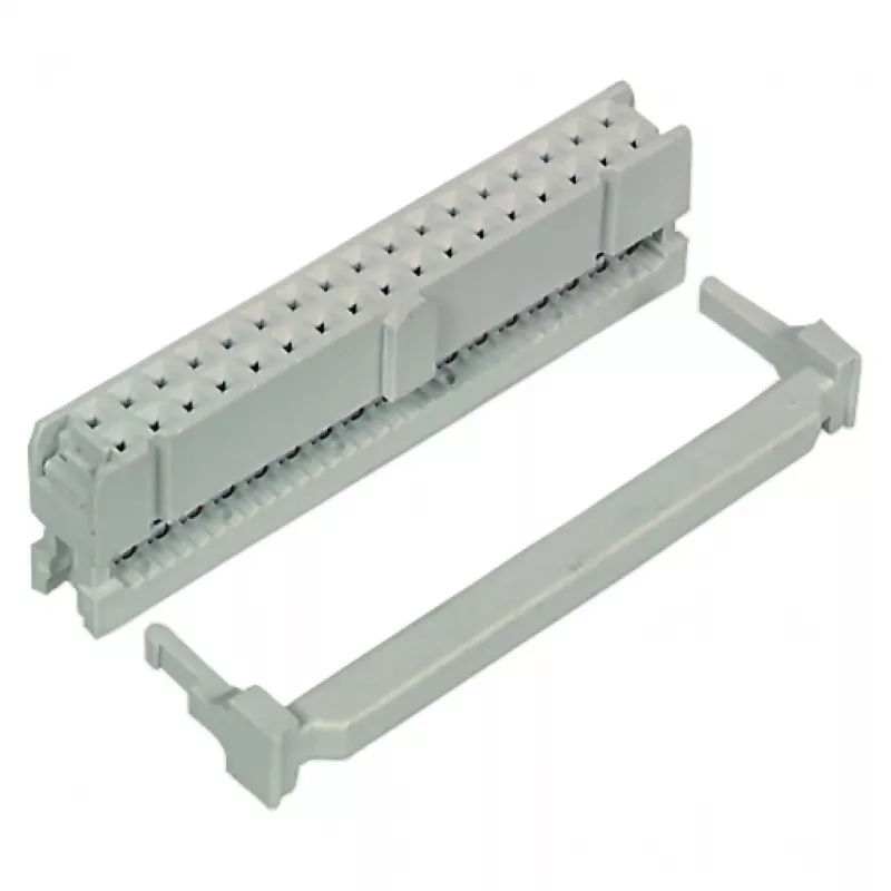 EFB 34-Pin Shrouded Box Header, 2.54mm Pitch, Recht, Grijs