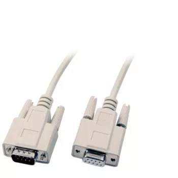 EFB Elektronik seriële verlengkabel DB-9 (M) naar DB-9 (V) 10m beige