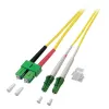 EFB Elektronik Glasvezel-patchkabel LC/APC singlemode (M) 1 m geel