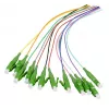 EFB Elektronik Fiber pigtail LC-APC 9/125 µm OS2, 12-kleurenset, 2m