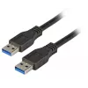 EFB Elektronik Premium USB 3.0-kabel, USB-A male naar USB-A male, 3 m, zwart