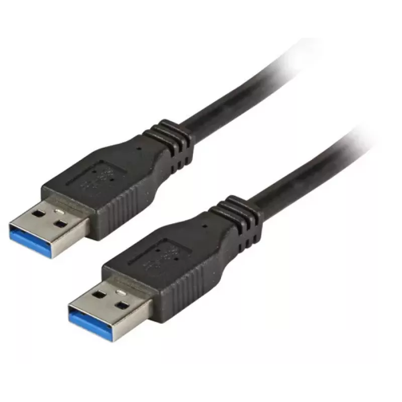 EFB Elektronik Premium USB 3.0-kabel, USB-A male naar USB-A male, 3 m, zwart