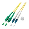 EFB Elektronik ECOFIBER Fiber Optic patchkabel SC/APC singlemode (OS2) 1m geel