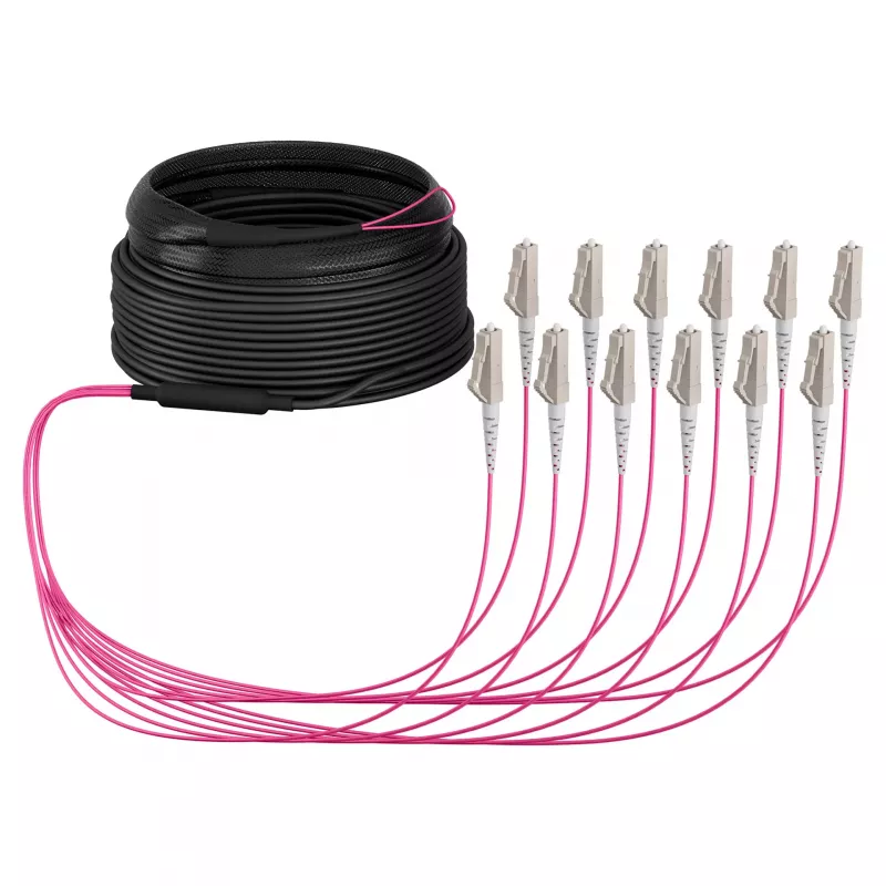 EFB trunkkabel U-DQ ZN BH OM4 12G 1x12 LC-LC 30m Dca LSZH
