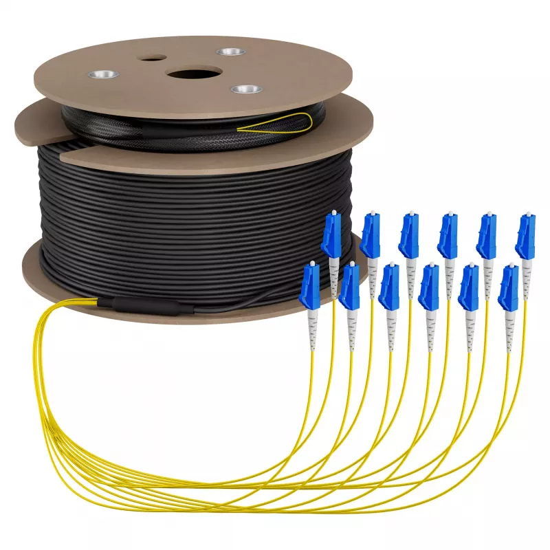 EFB Trunkkabel U-DQ(ZN)BH OS2 12E (1x12) LC-LC 70m Dca LSZH G657A1