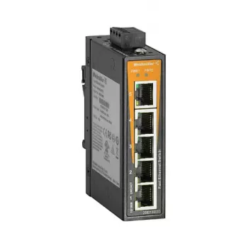 WEIDMUELLER IE-SW-EL05-5TX Unmanaged Fast Ethernet industriële switch, 5x RJ45, DIN-rail