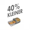 WAGO 221-412 2-aderige compacte lasverbinder, 0,2-4 mm², 100 stuks