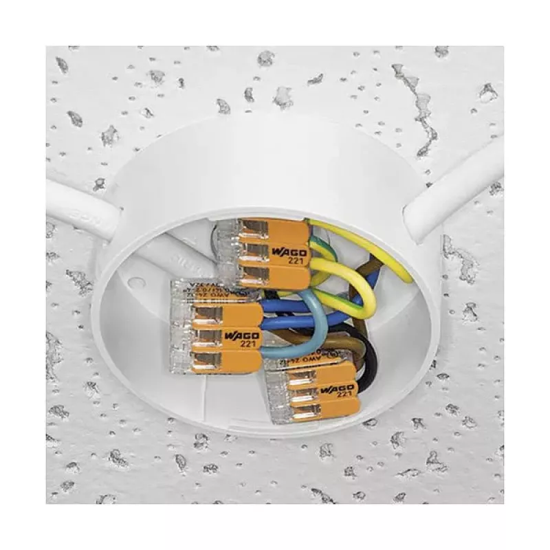 WAGO 221-412 2-aderige compacte lasverbinder, 0,2-4 mm², 100 stuks