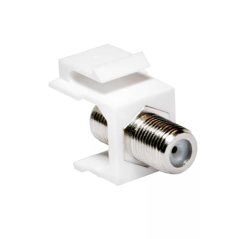 LogiLink Keystone in-line coupler F bus naar F bus 75 ohm wit