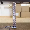 LogiLink KAB0064 flexibele verticale kabelorganizer, metaal, 72 cm, zilver