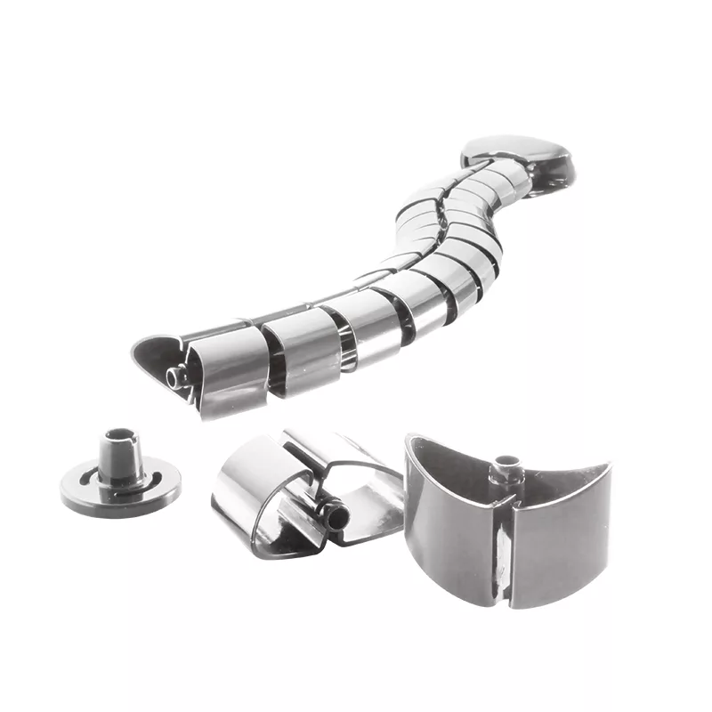 LogiLink KAB0064 flexibele verticale kabelorganizer, metaal, 72 cm, zilver