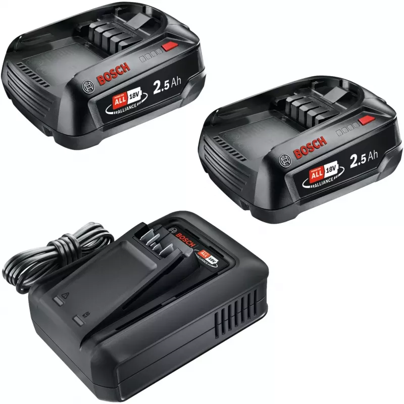 Bosch 18V Starter Set 2 x 2,5 Ah accu's + AL 18V-44 oplader (1600A031T5)