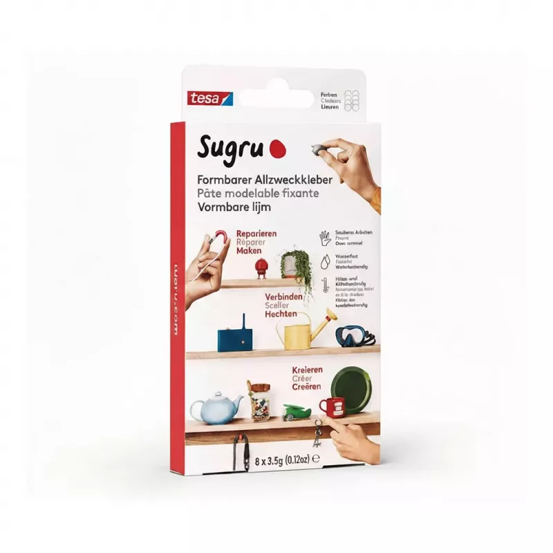 TESA Sugru vormbare alleslijm 8-pack meerkleurig