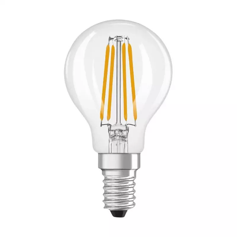 OSRAM CLP40 DIM 3.4W 827 FIL CL E14 P LED dimbare druppellamp helder 2700K
