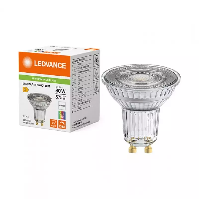 Osram LED PAR16 80 60° DIM P 6.1W 940 GU10 dimbare LED-reflectorlamp