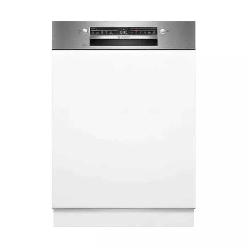 BOSCH SMI2HTS06E half-geïntegreerde vaatwasser, energieklasse C, 60 cm, 46 dB, 9,5 L, 5 programma's, Vario-korven, RVS