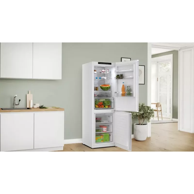 Bosch KGN362WCF vrijstaande koel-vriescombinatie, wit, 308L, NoFrost, VitaFresh