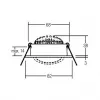 BRUMBERG LAKIL inbouw-LED-spot 6W 3000K wit kantelbaar