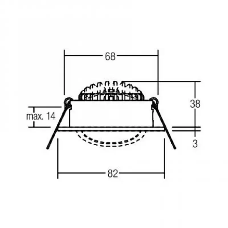 BRUMBERG LAKIL inbouw-LED-spot 6W 3000K wit kantelbaar