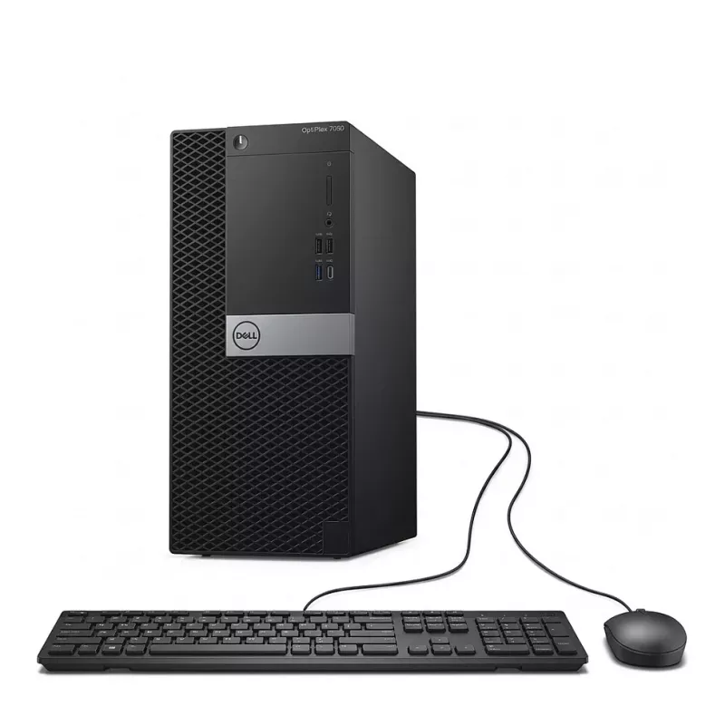 Dell OptiPlex 7070 MT desktop-pc, Intel Core i5-9500, 16GB RAM, 512GB SSD + 2TB HDD, Windows 11 Pro, zwart