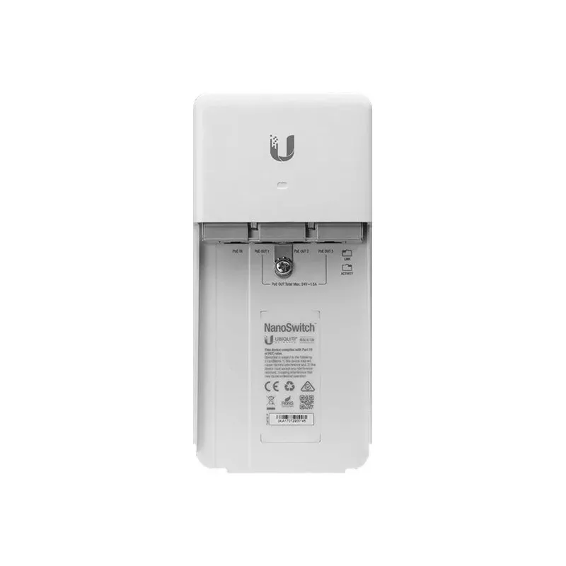 Ubiquiti NanoSwitch N-SW - unmanaged outdoor Gigabit PoE-switch - 4 poorten