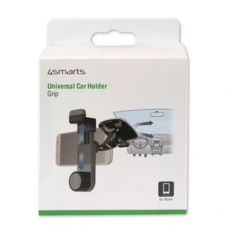 4SMARTS Autohouder Grip met zuignap grijs