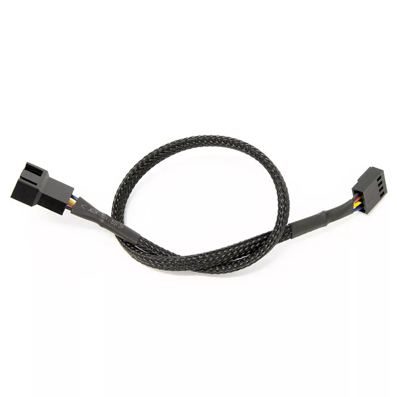 Watercool 4-pins PWM-verlengkabel, zwart - 30cm