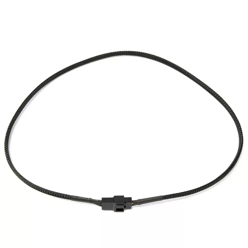Watercool 4-pins PWM-verlengkabel, zwart - 30cm