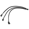 Watercool Y-splitter 3-fan PWM, zwart - 30cm