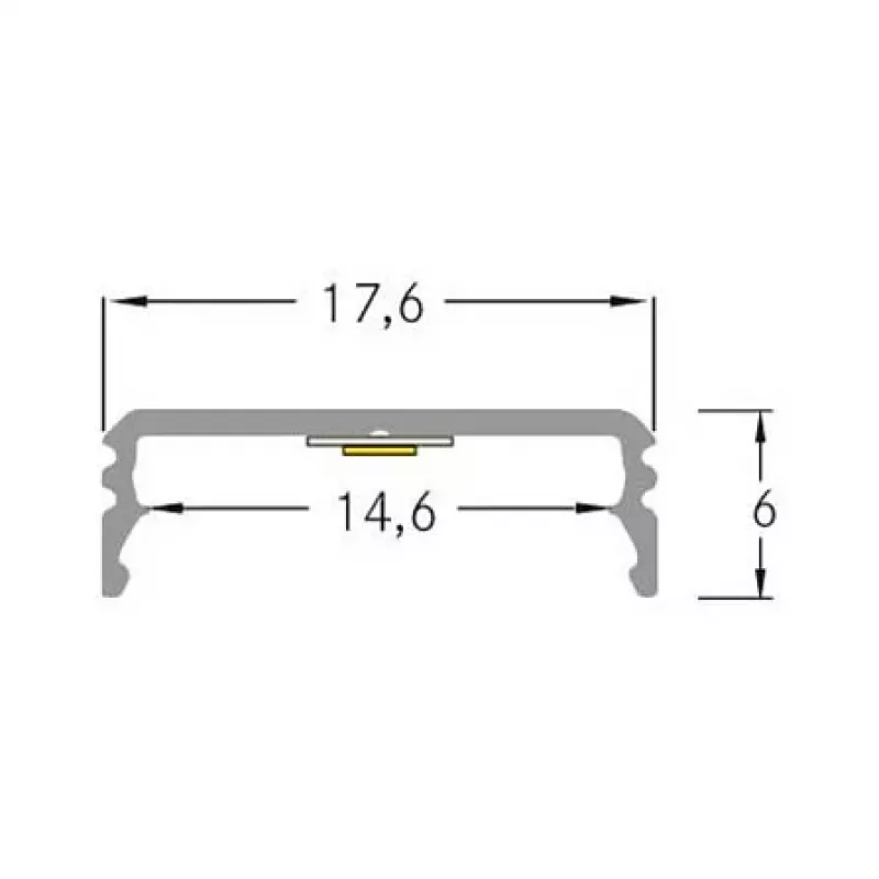Brumberg 53380261 AB-profiel QUALITYFLEX aluminium LED-profiel 2000mm