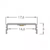 Brumberg 53380262 AB-profiel QUALITYFLEX aluminium profiel 2000mm
