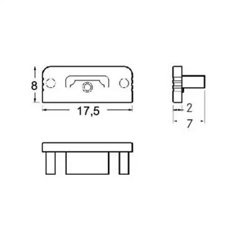 Brumberg 53038260 eindkap-set QUALITYFLEX wit (RAL 9016)